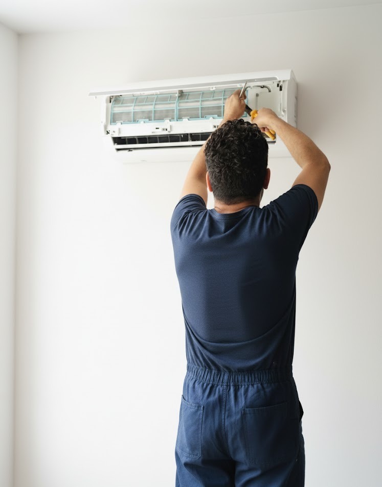 Instalação de ar-condicionado split em apartamento em Belo Horizonte feita por Alexandre